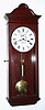 C.1970, D. J. Blackwell, Naugatuck, Conn, Wall Regulator,  single weight timepiece in a mahogany case with dark walnut finish. 