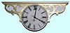 C.1890, E. Howard and Co., Double Marble Dial, ceiling mount lobby or platform clock, two 24" dials. 