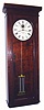 C.1920, E. Howard and Co., Master clock with 2-vial mercury pendulum,. 110v, self winding. 