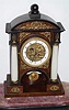 C.1830, Austrian, Automaton mantel clock, time and strike silk thread suspension, 30 hour, under old French dome. 
