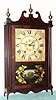 C.1825, Chauncey Ives, Bristol, Conn., 30-hour time/strike pillar and scroll shelf clock.