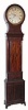 C.1810, Scottish, James Whitelaw, Edinburgh, round silvered dial, bell strike tall clock, in a mahogany veneer case. 