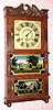 C.1833, C and L. C. Ives, Bristol, Conn., 8-day time/strike triple decker shelf clock, this actual clock pictured in Roy Ehrhardts Book 4, page 50, carved columns and splat. 