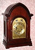 C.1900, German, Junghans, Westminster chime on rods mantel clock, 8-day, case with quarter columns.