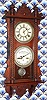 C.1891, Waterbury Clock Co., "Calendar No. 36", double dial perpetual calendar, walnut case, 8-day. 