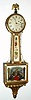 C.1835, Unknown, 8-day banjo or patent timepiece [with the later applied name of Aaron Willard, Boston].