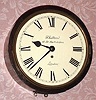 C.1900, English, 8-day dial clock, single fusee time only. 