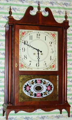 C.1955 Chelsea Clock Co., TERRY Model, eight-day time and house strike, pillar and scroll clock. — Antique Clocks Price Guide