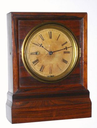 C.1848, Marine Clock Mfg, New Haven, Conn, cottage clock with Kirk's Patent 30-hour time and strike movement. — Antique Clocks Price Guide