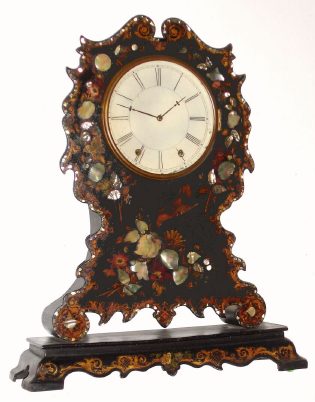 C.1842, Case of Litchfield Mfg with its original Jerome 8-day pendulum movement, on its original base, formerly in the collection of William [Bill] Wadleigh, and the Very Clock shown in Horology Americana, page 194. — Antique Clocks Price Guide