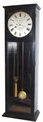 C.1900, English, Wm. Langford and Sons, College Green, Bristol, precision wall regulator with conventional dial. — Antique Clocks Price Guide