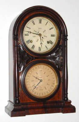 C.1870, Welch, Spring and Co, ITALIAN No. 1, double dial perpetual calendar with B B Lewis lower mechanism. — Antique Clocks Price Guide