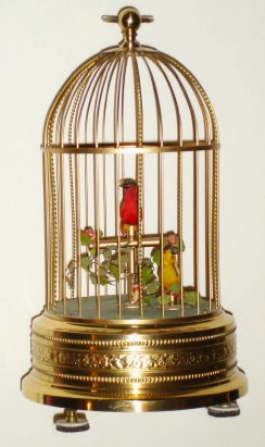 C.1950, German, Singing Birds in Cage — Antique Clocks Price Guide