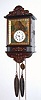 C.1880, German, P Haas, Blinker / Cuckoo, 1-Day,  2-weight, time and strike, lion's eyes move. 