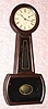 C.1850, Eli Holden, (Philadelphia), No. 5 Banjo, 1-weight, 8-day, in a dark grained fruitwood case.