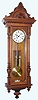 C.1880, German, Gustav Becker, 2-Wt "Vienna Regulator", in a walnut case of Alt Deutsch style, with original top, finials and movement. 