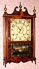 C.1827, E. Terry and Sons, Plymouth, Conn. Pillar and scroll with 30-hr time and strike wood movement.