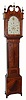 C.1800, Isaac Brokaw, Bridge Town, (New Jersey), 8-day, 2-wt, mahogany veneered with double string inlay, tall clock. 