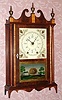 C.1970, (copy) Sheldon Hoch, White Plains, NY, Miniature pillar and scroll with 30-hr Mark Leavenworth period movement, restored. 