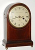 C.1820, English, John Thwaites, London, 2-Fusee bracket clock, bell strike, in a mahogany veneer case with painted dial. 