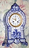 C.1900, French, a Fine Blue Delft Clock, with typical Dutch windmills and sailboats, and a well made rack strike French movement, bearing No. 2600, and with Brocot suspension. 