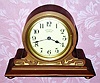 C.1903, Year Clock Co, New York, Brass cased tambour clock with large lever movement, serial number 1025. 