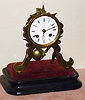 C.1875, French, W. H. Tooke, Succ'r De F. L. Hausburg, Paris, mini skeleton timepiece with alarm. 
