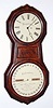 C.1875, Seth Thomas Clock Co., OFFICE CALENDAR No. 1, in rosewood, double dial perpetual calendar, 8-day weight driven. 