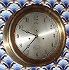 C.1920, Crosby Steam Gage and Valve Co., Boston, USA, 10" dial, eight-day time only engine room clock. 