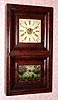 C.1848, Forestville Mfg. Co., Bristol Ct: Double door OG shelf clock with 8-day time and strike, 2-weight movement.