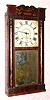 C.1830, Jeromes' and Darrow, Bristol, Conn,  stenciled column and splat, 30 hour wood mov't, time and strike. 