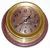 C.1960, Chelsea Clock Co, for U. S. MARITIME COMMISSION, engine room timepiece with center seconds hand, 6" dial. 