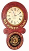 C.1887, Baird Clock Co., New York and Montreal, advertising clock for John Finzer and Bros. 