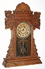C.1915, E. Ingraham and Co., Mt. Vernon pressed oak kitchen clock from their "National" line. 
