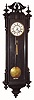 C.1870, F. Kroeber, New York, 1-Wt, "Vienna Regulator"  timepiece, in an ebonized wall case. 
