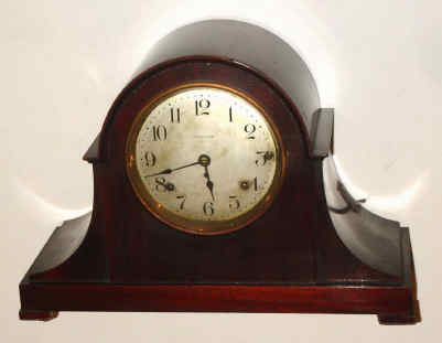 C.1921, Seth Thomas Clock Co., "Chime Clock No. 57", 8-day, 5-bell Sonora chime mantel clock, playing Westminster melody on quarter hours. — Antique Clocks Price Guide