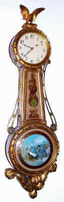 C.1925, American, GIRANDOLE, weight driven 8-day, with maternal tablet. — Antique Clocks Price Guide