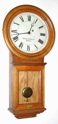 C.1907, Chelsea Clock Co., Boston, No. 1 Pendulum regulator in an oak case, 8-day, weight, serial No. 1346. — Antique Clocks Price Guide