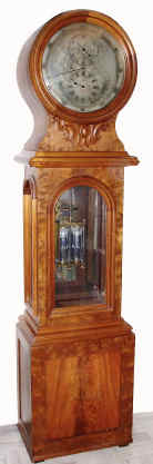 C.1852, Howard and Davis, Boston, Mass, "Astronomical Clock" as described in 1850s Howard literature; this model later was called the No. 23 Regulator, with 16" dial, 8-day, weight. — Antique Clocks Price Guide