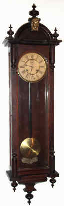 C.1901, Ansonia Clock Co., "Capitol", 8-day double wind spring wall regulator. — Antique Clocks Price Guide