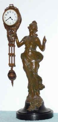 C.1900, German, Junghans, DIANA swinging arm clock, 8-day. — Antique Clocks Price Guide