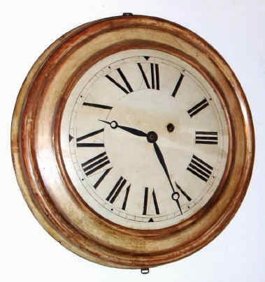 C.1850, Brewster and Ingrahams, dial clock with Kirk's patent iron backplate movement. — Antique Clocks Price Guide