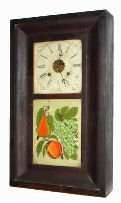 C.1856, Ansonia Brass Co., Ansonia, Conn, 30 hour brass works, OG, all original. — Antique Clocks Price Guide