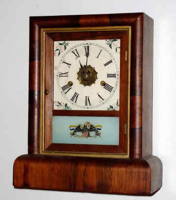 C.1870, Gilbert Manufacturing, Winsted, Ct, FAVORITE, 30-hour time and strike cottage clock, restored. — Antique Clocks Price Guide