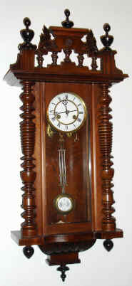 C.1900, German, Junghans, 8-day time and gong strike "R-A" regulator wall clock. — Antique Clocks Price Guide