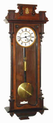 C.1865 German, Gustav Becker, Freiburg, 8-day "Vienna Regulator", 1-weight timepiece, with restorations. — Antique Clocks Price Guide