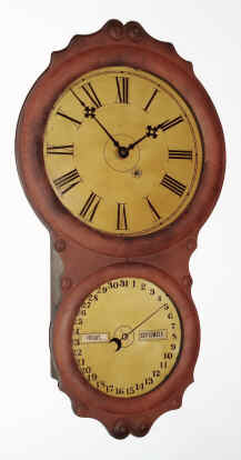 C.1863, Seth Thomas Clock Co., "Office Calendar No. 4", case in need of restoration. — Antique Clocks Price Guide