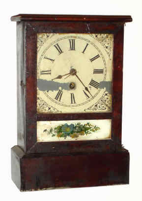C.1880, Ansonia Clock Co., COTTAGE, model, one day time only, mahogany veneered case. — Antique Clocks Price Guide
