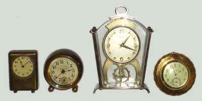 Lot of 4 20th Century novelties: — Antique Clocks Price Guide
