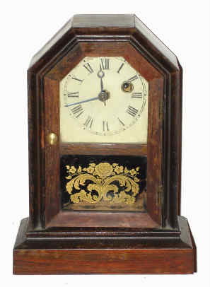 C.1865 Atkins Clock Co., Bristol, Conn, 30-hour cottage timepiece. — Antique Clocks Price Guide